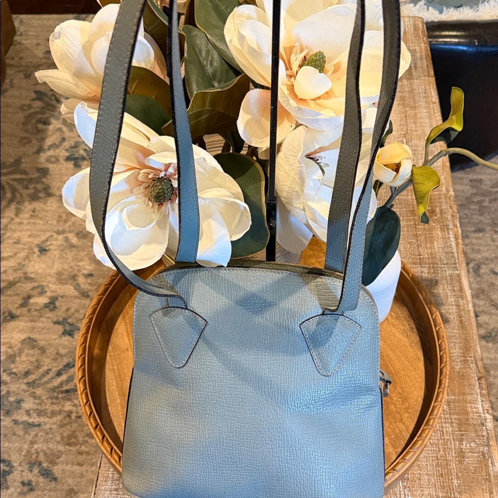 LOEWE vintage Powder Blue Leather Shoulder Bag - Picture 3 of 11